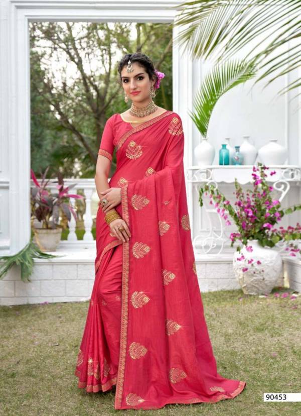 Kalista Golden Hits New Exclusive Wear Vichitra Silk Latest Saree Collection